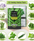 Indoor Herb Garden Starter Kit With 10 Non GMO Herb Seeds Soil Pots And Moisture Meter For Easy Windowsill Gardening Pack