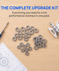Beefed Up RC Vehicle Bearing Kit 30 Pcs Fits WLtoys One Fourteen 144001 Upgrade Kit With Precision Metal Bearings For Sturdier Wheels And Smoother Rides In RC Cars.