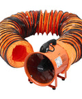 Beefy Portable Industrial Air Mover With Flexible Ducting And 10 Inch Blower For Extraction And Ventilation 1948 CFM High Velocity Exhaust Fan