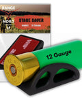 12 Gauge Shotgun Shell Holder With 3M Tape, Durable PA12 Plastic Ammo Carrier, packaging with mounting tape visible