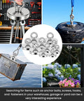 Ultra Strong Neodymium Fishing Magnet 1200 Lbs Pulling Power Three Point Nine Four Inch Diameter With Countersunk Hole Eyebolt, various uses