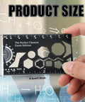 Person holding Organic Chemistry Stencil And Drawing Template Durable Metal Drafting Kit For Chemists And Students Built To Last