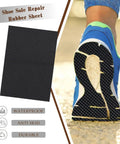 1.2MM Thick Non Slip Shoe Rubber Sole Sheet With Diamond Pattern Repair Patch 15 By 11 Inch Flexible Soling Material installed