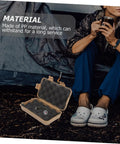 Durable Wear Resistant Multi Function Shockproof Storage Case For Outdoor Adventures Hiking Camping And Emergency Supplies Waterproof Sealed Organizer Box next to person