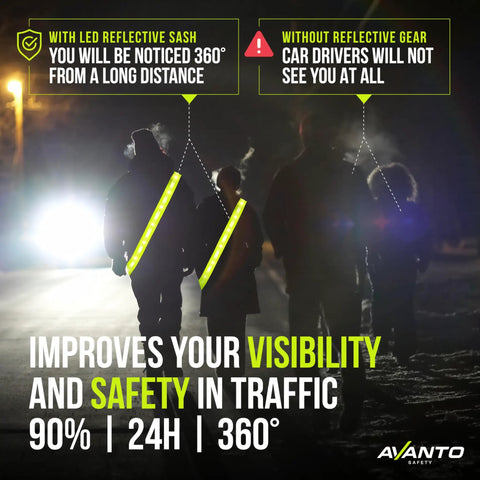 Super Bright Led Reflective Running Sash With Usb Rechargeable Lights Boost Night Visibility For Runners Straight Up Traffic Safety Strap For Evening Joggers Rock Solid Protection On Any Street Or Trail