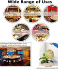 Glass Lazy Susan Turntable For Dining Table And Kitchen, No Drama Spin With Aluminum Bearing, used in various dining settings.