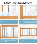 Step-by-step installation guide for Round Wrought Iron Look Stair Balusters Heavy Duty Interior Exterior Deck Railing Spindles.
