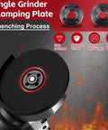 Angle grinder clamping plate for All-In-One 12-Piece Grinder Nut And Wrench Set For 4.5 To 7 Inch Grinders, durable and rust-resistant