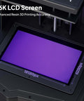 16K LCD screen detail of Saturn 4 Ultra 16K Resin 3D Printer with 10 Inch Mono LCD and Flip Up Lid Smart Tank Heating to 30 C