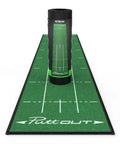 Medium Putting Mat For Home Golf Practice, 7.9ft x 1.6ft Green, Smooth Roll And Medium-Fast Pace, Durable Rubber-Backed Nylon Surface