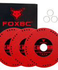 Diamond Cut Off Wheel 4-1/2 Inch For Metal - Multi Purpose Grinding And Cutting Disc For Angle Grinder, 3 Pack front view