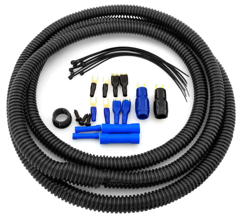 4 Gauge 100 Percent Oxygen Free Copper OFC Amplifier Wiring Kit With Plug And Play Install Bundle For Car Audio cables and connectors