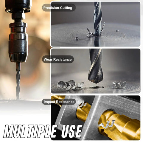 Heavy Duty Tungsten Carbide Tct Hole Saw Beast That Chews Through Stainless Steel And Titanium Quick Cut with precision guide bit in action.