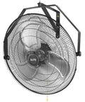 18 Inch High Velocity Oscillating Wall Mount Fan With 360 Degree Tilt And Three Speed Settings Heavy Duty Metal Industrial Fan