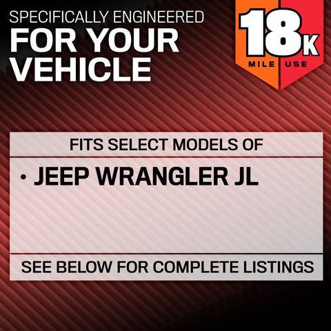 Fits Jeep Wrangler JL with Long Life 18,000 Mile Engine Air Filter For 2018 To 2021 Jeep Wrangler JL And Gladiator Replacement
