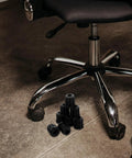 20 Piece Set of Durable Round Plastic Chair Wheel Sockets and Caster Inserts for Restoring Stability to Wobbly Swivel Computer Chairs