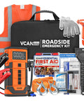 8000mAh Portable Jump Starter With Air Compressor And Tire Inflator For Cars, Trucks, And SUVs with road emergency kit