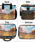 Insulated Picnic Backpack With Lunch Box For Women And Men, Spacious 12x8.7x10 Inch Tote Cooler Bag design and angles