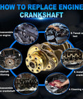 How to replace 2.4L Engine Crankshaft And Bearings Kit For Hyundai Sonata Santa Fe Tucson And Kia Optima Sportage