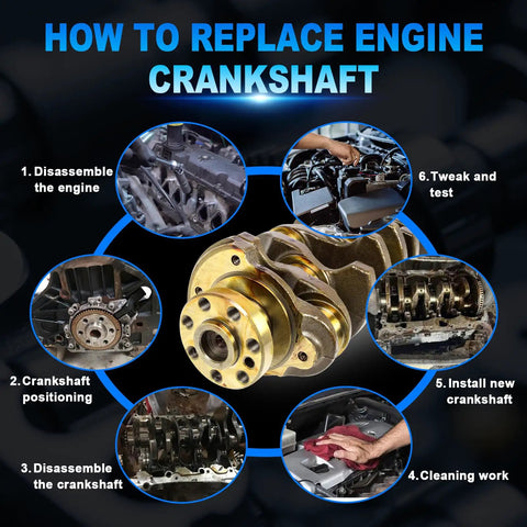 How to replace 2.4L Engine Crankshaft And Bearings Kit For Hyundai Sonata Santa Fe Tucson And Kia Optima Sportage