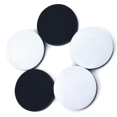 Five Pack 3 Inch Foam Interface Pads With Hook And Loop Backing For Detail Sanding Soft Density Buffing Pads For 3 Inch Discs Drill And Mini Rotary Sander Great For Finishing And Smoothing Surfaces