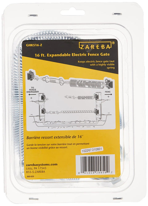High Visibility Electric Fence Gate Kit With Spring Handle And Insulators For Easy Access No Fuss Quick Open And Close 16 Foot