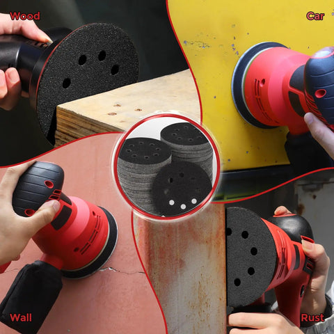 5 Inch Silicon Carbide Sanding Discs 3000 Grit Wet And Dry Hook And Loop Set for orbital sander used on wood, metal, and wall surfaces