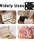 Sturdy Black Stainless Steel 1 Inch Cabinet Hinges Set Of 10 Mini Folding Butt Hinges For Wood Doors Wooden Boxes And Small DIY Craft Projects Precise 25x19mm Size With Easy Install Screws For Hassle Free Setup.