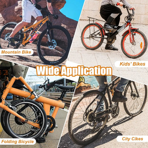 Wide application of Universal Bike Brake Cable Kit And Housing Replacement Set for mountain, city, folding, and kids bikes.