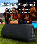 Big Bass Portable Bluetooth Speaker With 14 Watts Of Power And Room-Filling Sound For Outdoors And Home, 100 Ft Wireless Range
