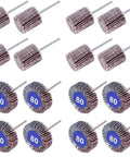 Top Tier 20 Pack Abrasive Flap Wheel Sanders With 80 Grit for grinding, polishing wood, metal, plastic and rust removal.