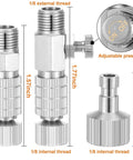 14 Piece Airbrush Adapter Set With Quick Disconnect Fittings And Quick Release Hose Connectors For Air Compressors details
