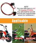 Hydraulic Disc Brake Caliper Kit For Mini Bikes With 80mm Rear Rotor Fits Doodle Bug Dirt Bug 97cc 79cc Predator shown with bikes