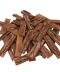 Straight Up Essential 4 Inch Craft Sticks, 45 Pcs Natural Wood Twigs With Original Bark For Rustic Diy Photo Props, School Art Projects And Handmade Card Making, Hella Versatile Bulk Supplies, close-up of rustic craft sticks with bark.