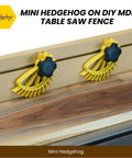 Vertical Table Saw Fence Featherboard Hold Down For Router Tables Quick Adjustment Spiral Grip Clamp on MDF fence