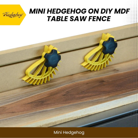 Vertical Table Saw Fence Featherboard Hold Down For Router Tables Quick Adjustment Spiral Grip Clamp on MDF fence