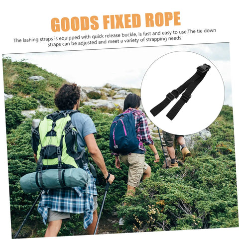 2 Pack Heavy Duty Tie Down Straps With Quick Release Buckles For Easy Lashing Of Golf Trolleys, Camping Gear, Yoga Mats And More
