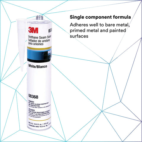 Urethane Seam Sealer Single Component Easy To Use Moisture Cure High Solids Permanently Flexible Non Shrinking Car Body Sealant 310 mL