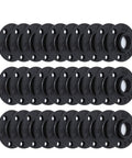 Anti Rust Black Floor Flange Set Three Quarters Inch Malleable Iron Pipe Fittings Pack Of 30 arranged in two rows