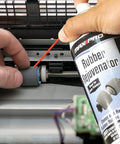 3 In 1 Rubber Rejuvenator Restores Reconditions And Protects Aged Rubber Surfaces, Softens Seals, Improves Flexibility, And Boosts No Slip Grip With Conditioning Formula, 10 Oz Black And Silver, used on printer roller