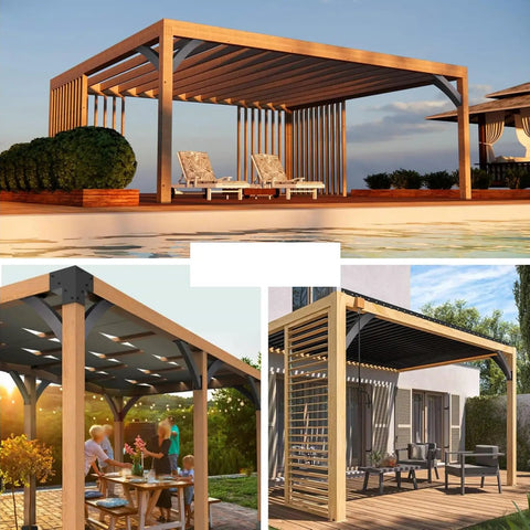 Set Of Eight Tough As Nails 45 Degree Angle Support Brackets For Wood Post And Beam Builds Welded Carbon Steel With Outdoor Ready Finish Hangs Steady On Decks Gazebos And Cabin Frames in a wooden gazebo setting.