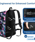 Youth Lacrosse Backpack With Secure Helmet Slot And Separate Shoe Compartment, Waterproof Team Gear Bag For Boys And Girls, Ventilated Mesh Back, Game Day Ready Solid Haul, showing padded back and shoulder straps.