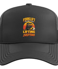 Funny Forklift Operator Hat For Warehouse Crew With Adjustable Mesh Back Black Trucker Cap One Size Fits Most Perfect Gift