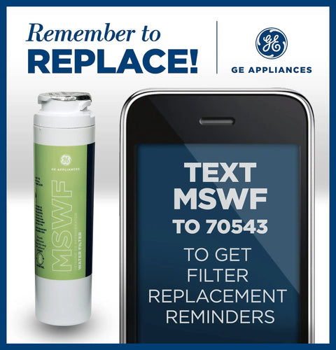 Refrigerator Water Filter For Side By Side Refrigerators Delivers Crisp Clean Water By Reducing Lead Sulfur And 50 Plus Impurities For Odor Free Refreshment Pack Of 1 next to reminder graphic