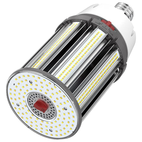 LED Corn Cob Lamp With 360 Degree Light, Adjustable Wattage 120W/100W/80W, EX39 base, shown in angled close-up.