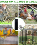 16 Gauge Black Vinyl Coated Welded Wire Mesh Roll 24 Inch By 50 Foot 1x1 Inch Square Hardware Cloth For Home Garden Fencing Poultry Enclosures Pet Cages Tough Durable PVC Coated Fence Netting suitable for various animal enclosures.