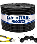 6 Inch By 100 Ft Solar Panel Bird Guard Kit With 100 Fastener Clips Anti Rust Critter Shield Rooftop Bird Wire Screen