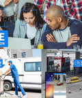 AI Human Vehicle Detection demonstration with face recognition, showing surveillance footage and real-time monitoring.