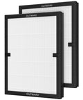 2 Pack E-200 Air Filter Replacement For E-200 Purifier With 3 Stage Filtration showing front view in black frame