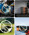 Rugged 24V 100Ah LiFePO4 Battery With 100A BMS Delivers 2560Wh Of Power Built For 15000 Plus Deep Cycles, usage warnings shown.